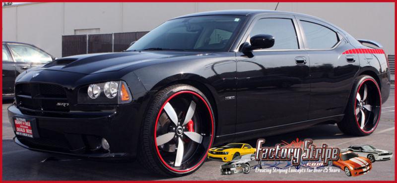 DODGE CHARGER REAR QUARTER DIVIDED LINE SPEARS DECALS FACTORY STRIPE 2006 2010, US $24.00, image 4