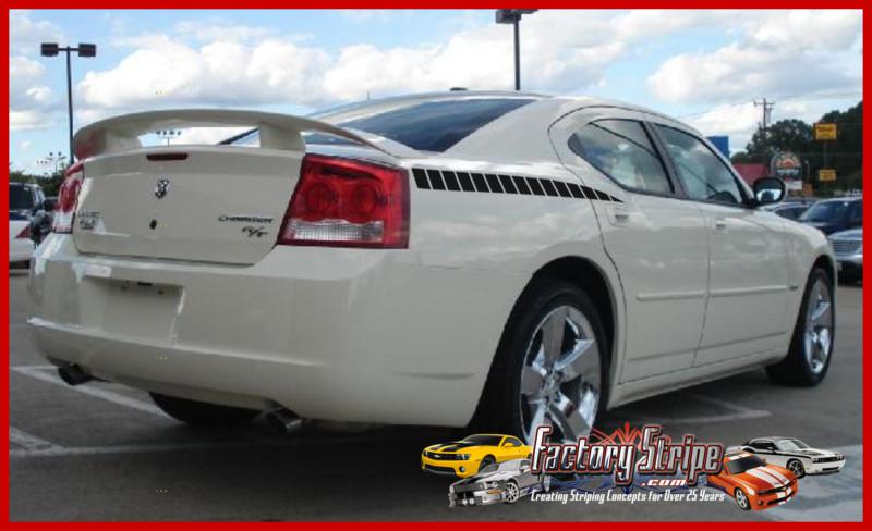 DODGE CHARGER REAR QUARTER DIVIDED LINE SPEARS DECALS FACTORY STRIPE 2006 2010, US $24.00, image 5
