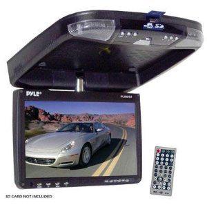 Pyle 9" flip down screen dvd player wireless fm car truck tv movie game kid roof