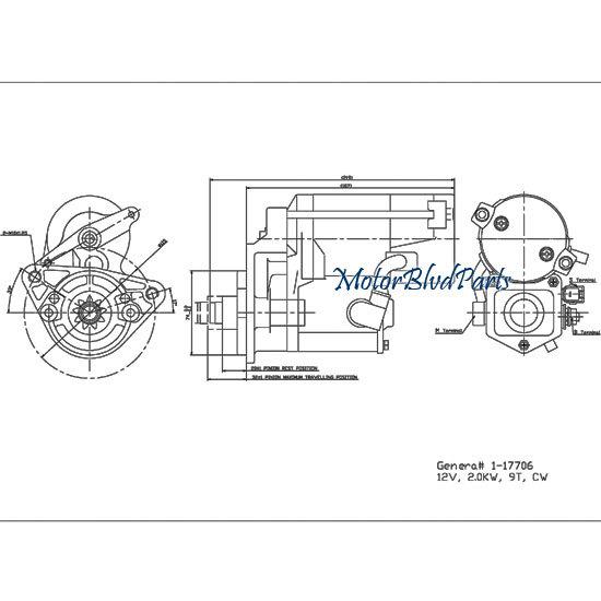 Toyota t100 tacoma 4runner tundra 2.7l tyc replacement starter motor 1-17706