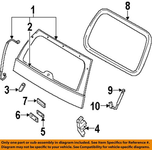 Ford oem 3l2z78420a68ac lift gate-hinge