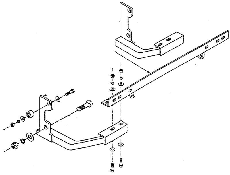 Blue ox dm7446 base plate for mercury tracer 90