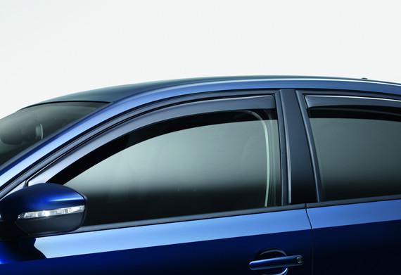 Rear door wind deflector for vw mk6