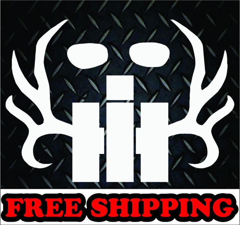 International harvester w antlers * vinyl decal sticker car truck 4x4  diesel
