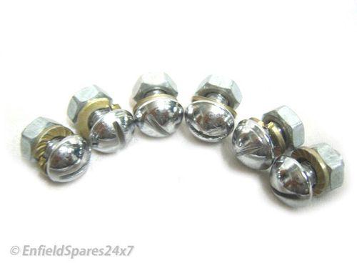 Royal enfield domed cap ss front mudguard nut & bolt (18) @ enfieldspares24x7