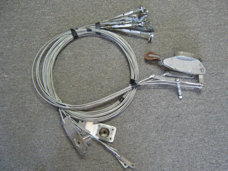 Sailboat cables w/turnbuckles & fittings. stainless steel, sailboat rigging
