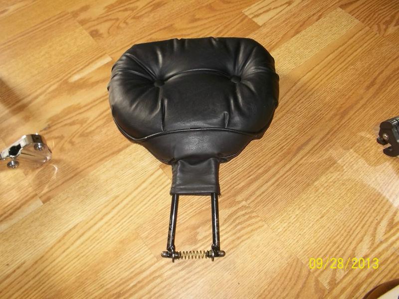 Detachable rider backrest touring models, oem harley