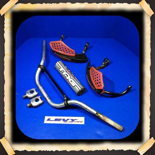 Trx 400ex / 450r 7/8" aluminum handlebars, tag pad, powermadd handguards, mounts