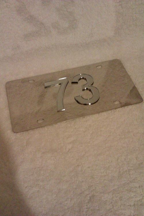 Chevy caprice / impala 1971-1976 "my year" front license plate