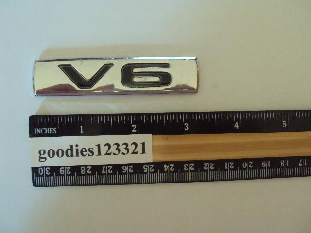 Honda v6 chrome emblem used 3 1/4" x 3/4"