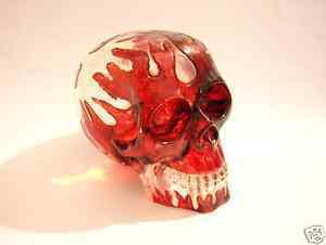 Sale! flame hot rod rat car crystal skull resin shift knob gear shifter handle