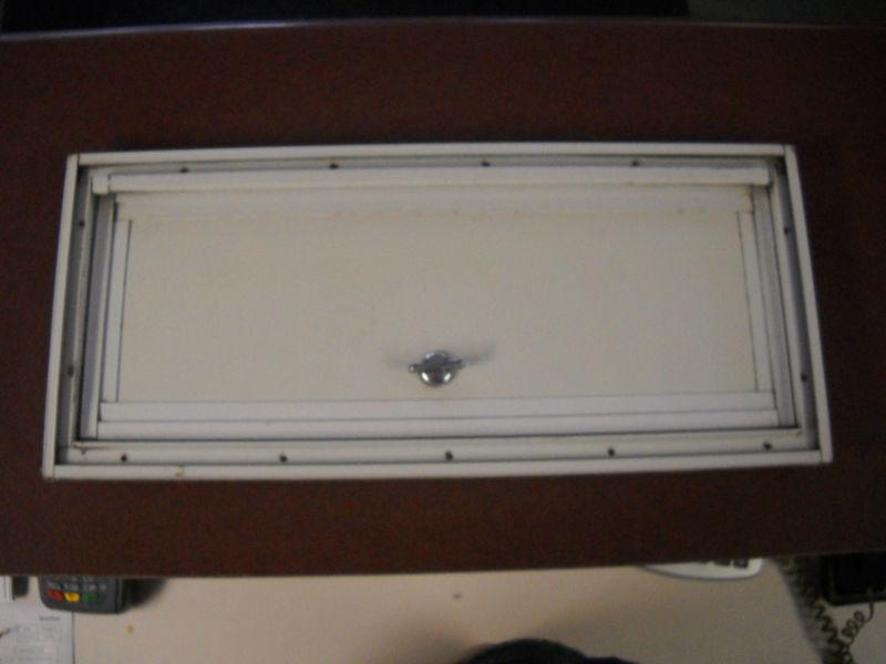Used square compartment door w/ thumb latch od 19 5/8" x 8 5/8" 