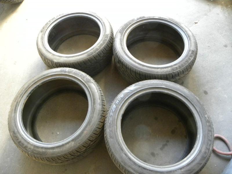 235/45/17 KUMHO ECSTA ASX ALL SEASON SET OF 4 USED TIRES