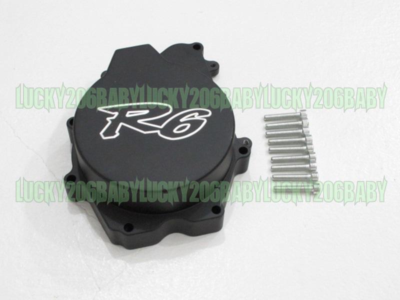 Stator engine cover black yamaha yzf-r6 r6 r6s 03-06 7d