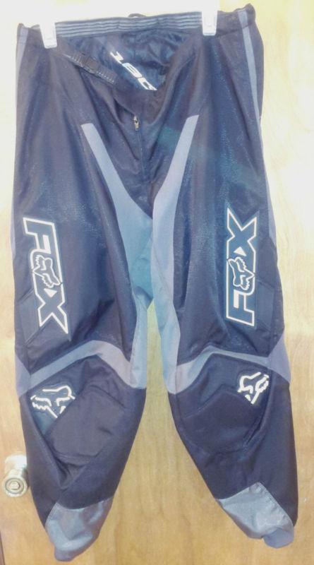 Fox racing 180 mx motocross atv quad dirt bike riding pants mens size 36 black
