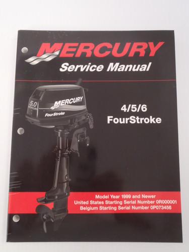 Used mercury outboards 4/5/6 fourstroke 1999~ factory service manual 90-857138r1