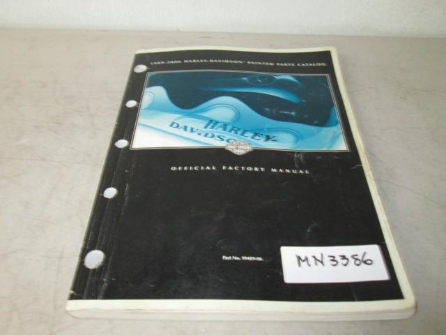 Ued harley-davidson 1989-2006 painted parts catalog p/n 99489-06