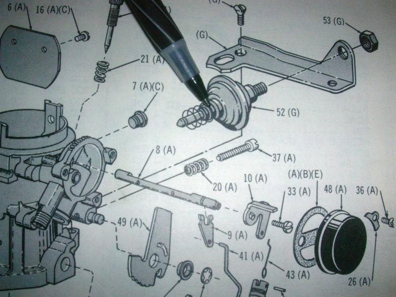 1966 AMC RAMBLER CARBURETOR DASH POT CARTER, US $19.99, image 2