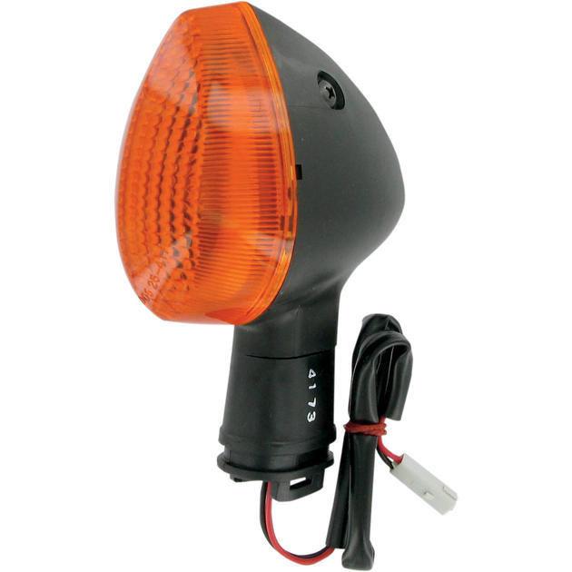 K&s dot turn signal d/f front right black amber fits yamaha yzf-r6s 2005