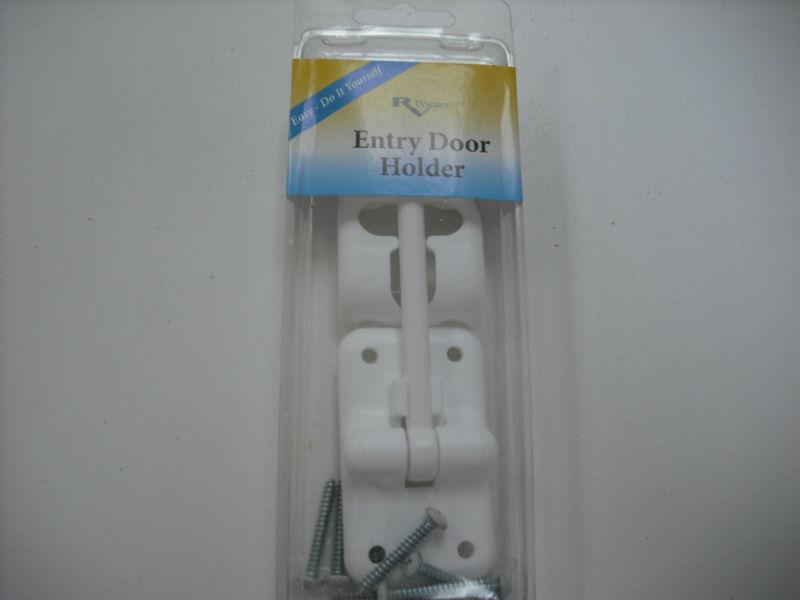 Rv - motorhome / "t" style entry door holder - 3 1/2" length - white 