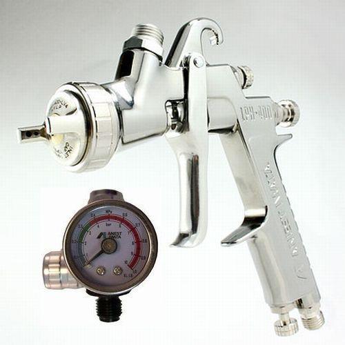 Iwata japan: air regulator + lph-400 center placed type, gravity type, w/o cup