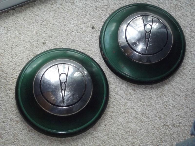 Purchase 30's 1930's Ford V8 Hubcaps Wheel Covers Original Equipment OEM Nice Two in