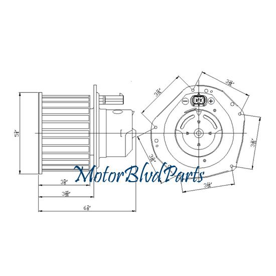 99-02 envoy/blazer/jimmy/bravada tyc replacement front blower assembly 700233