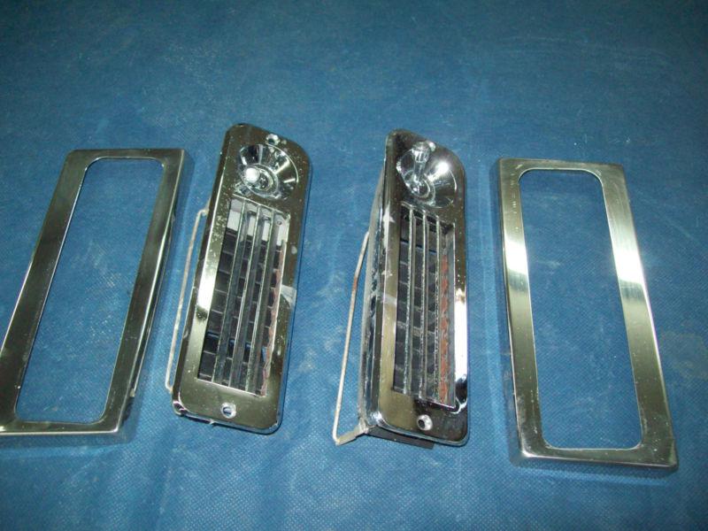 1960 ford lincoln mercury r&l ac vents rear of front door rat hot rod