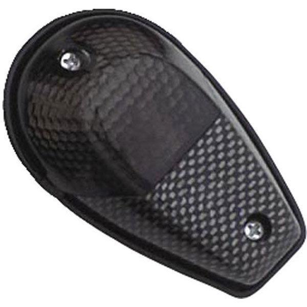 Smoke/clear carbon universal mini flush mount marker light kit