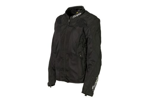 Scorpion nip tuck 2 textile mesh motorcycle jacket black womens size small