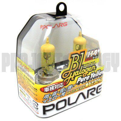 Polarg h4 y12 bl halogen pure yellow headlight bulbs 60/55w fog lights y-12 jdm