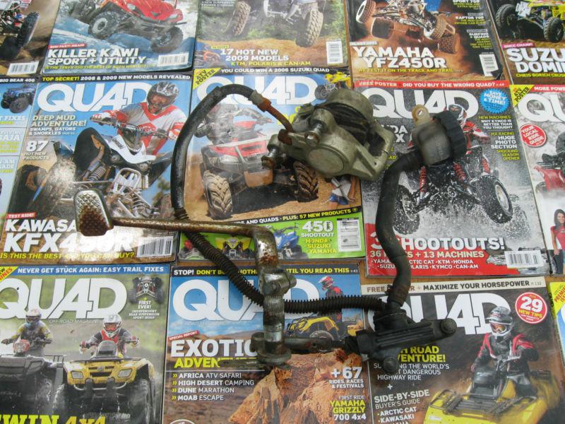 1986-1987 yamaha fazer 700 rear brake cali par, master cylinder assy,  