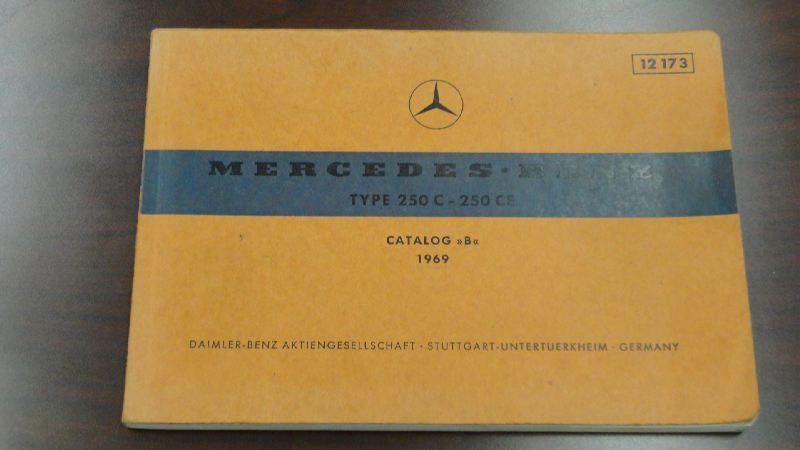 1968-1974 mercedes benz service and maintenance manuals and catalog