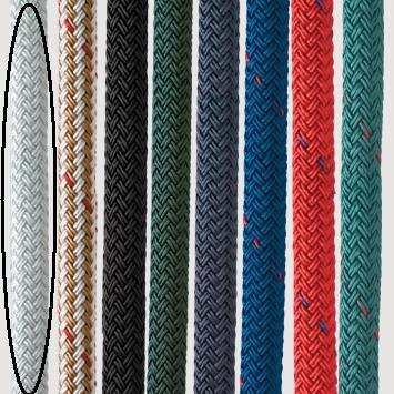 9/16" dock line, new england nylon double braid, blue, pre cut 190' 