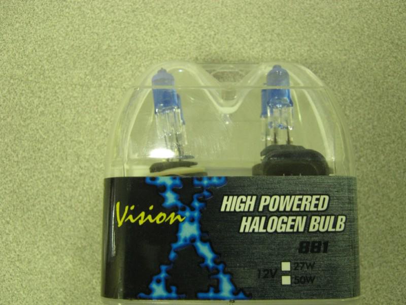 Vision high powered halogen bulb set (vx-l881) 12v, 27w