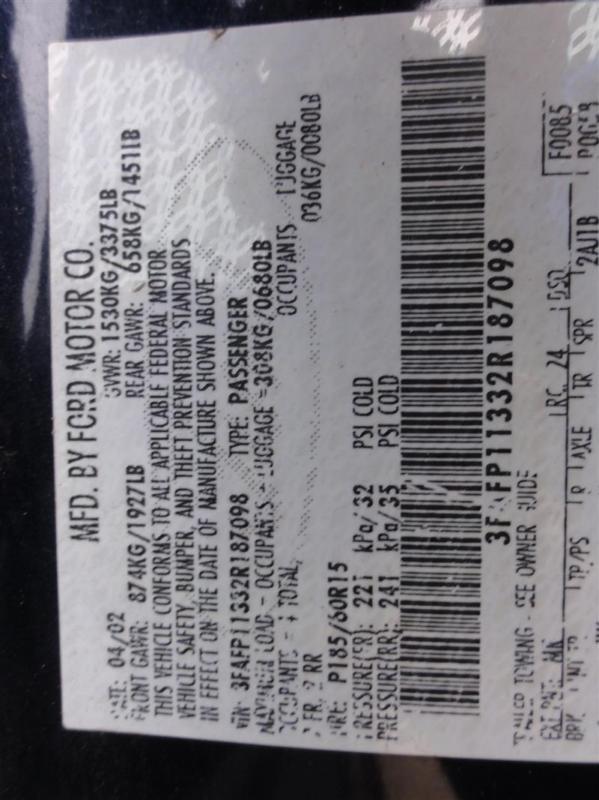 95 96 97 98 99 00 contour starter motor 4-122 2.0l at