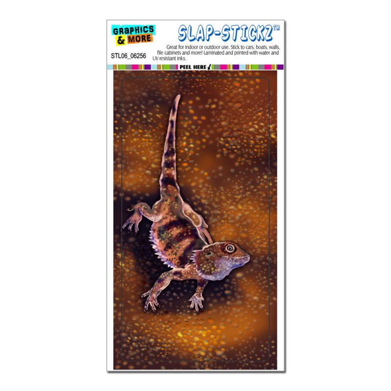 Bearded dragon tan - slap-stickz™ automotive car window locker bumper sticker