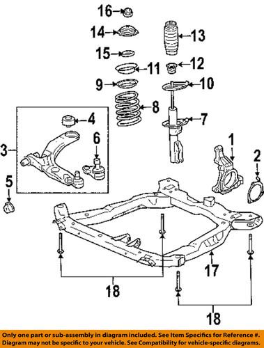 Gm oem 25984679 control arm bushing/suspension control arm bushing