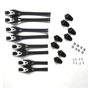 New fox racing comp 5 f3 f3r black boot buckle straps kit + youth fits y3-15 