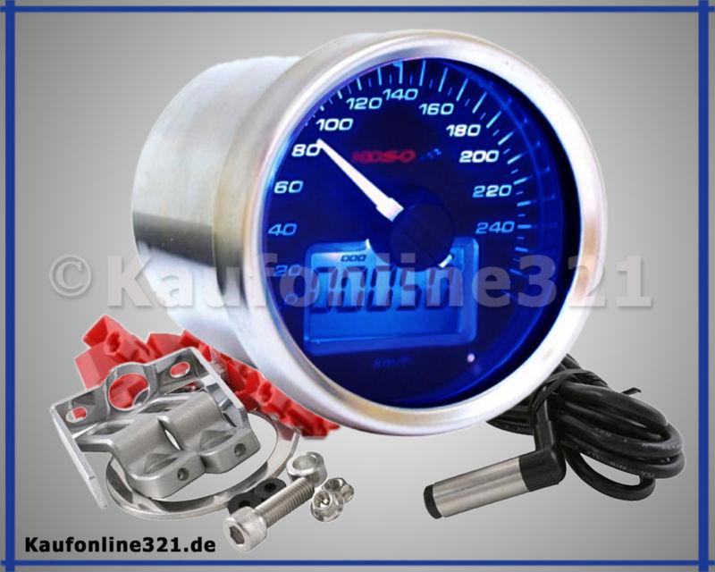 Purchase KOSO D55 Speedometer GP STYLE Black 260 km/h New Motorcycle