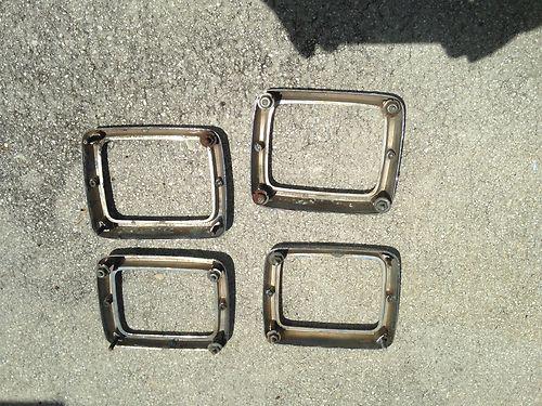 64 Dodge Mopar Chrome Trim Taillight Trim, US $20.00, image 2