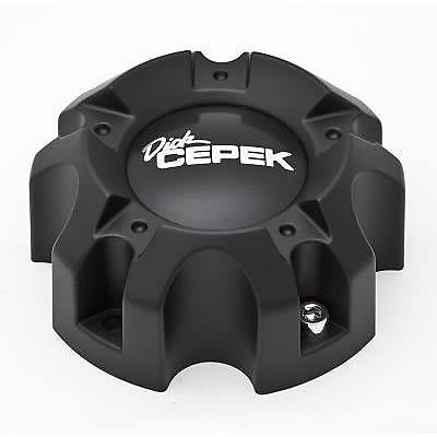 Dick cepek dc torque wheel center cap bolt-on dome black plastic dc7801 set of 4