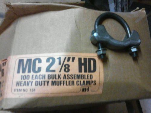 Ford  style muffler clamps new 2 1/8 in, 100 in box