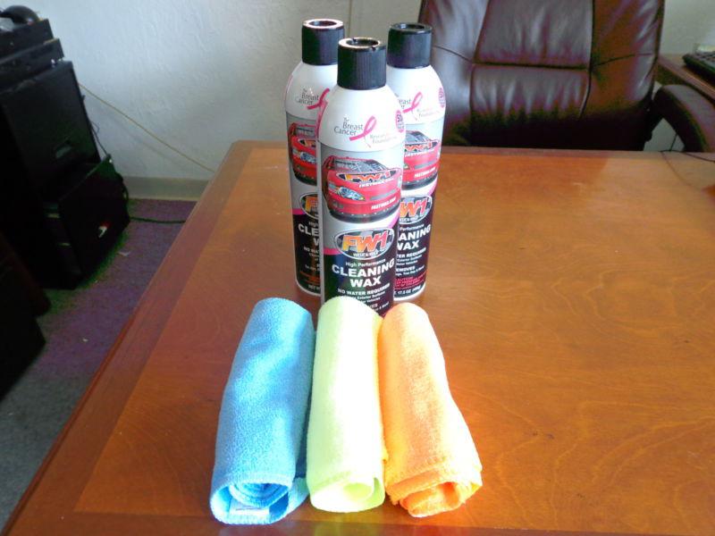 3 FW1Brand New Cans Wash &Wax Cleaning No Water Required 3 FREE MICROFIBER TOWEL, US $39.95, image 3