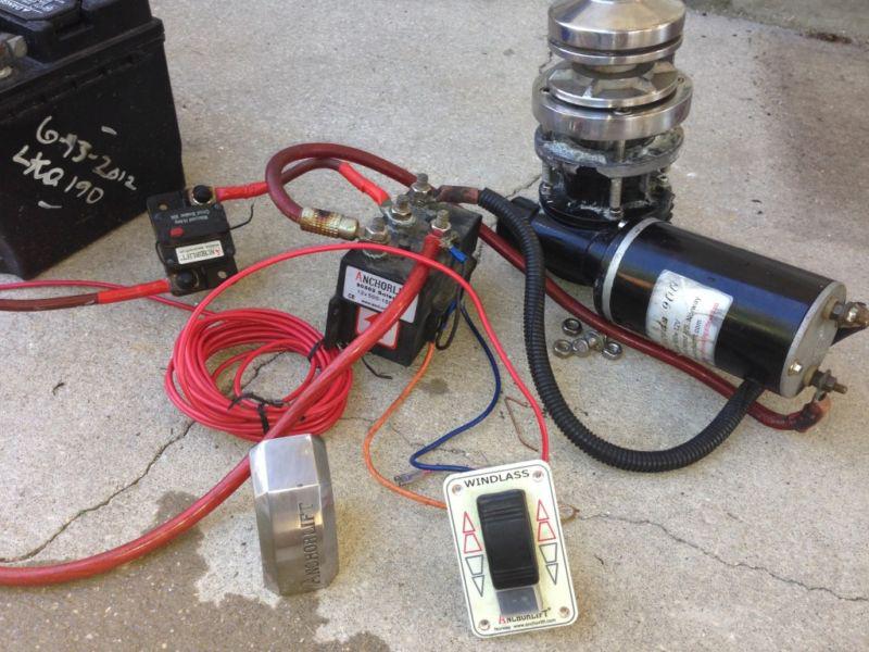 Anchorlift windlass anchor lift 20-35ft boat all set with anchor and chain 