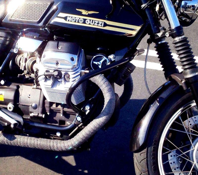 Buy Moto Guzzi Black Crash Bar Set For V7 CLASSIC, CAFE, RACER, STONE