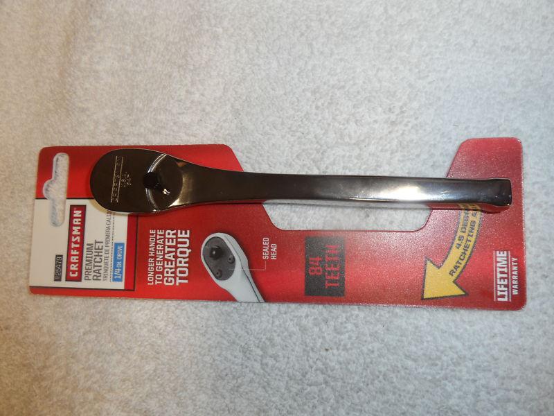 Craftsman 1/4 drive premium grade polish ratchet - part # 25479 - usa