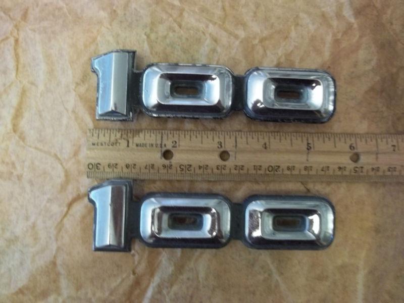 Mopar dodge truck d100 w100 front fender emblems 1972 to 1976 3494195