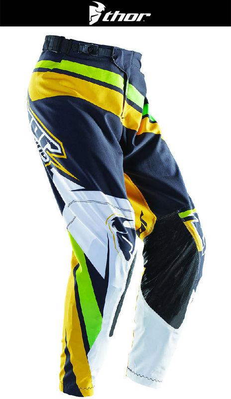 Thor prime slice green black sizes 28-38 dirt bike pants motocross mx atv 2014