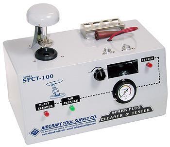 Aircraft spark plug cleaner tester model spct-100 like new (white), save $$$$